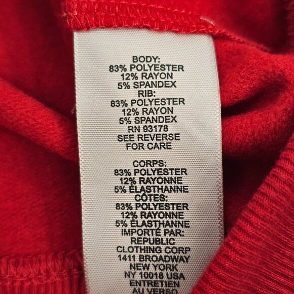 Philosophy Santa Baby Women's Red Ultra Soft Holiday Sweatshirt Size XL NWT - Picture 11 of 15